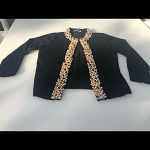 Pink Tartan Luxury Black fitted Cardigan